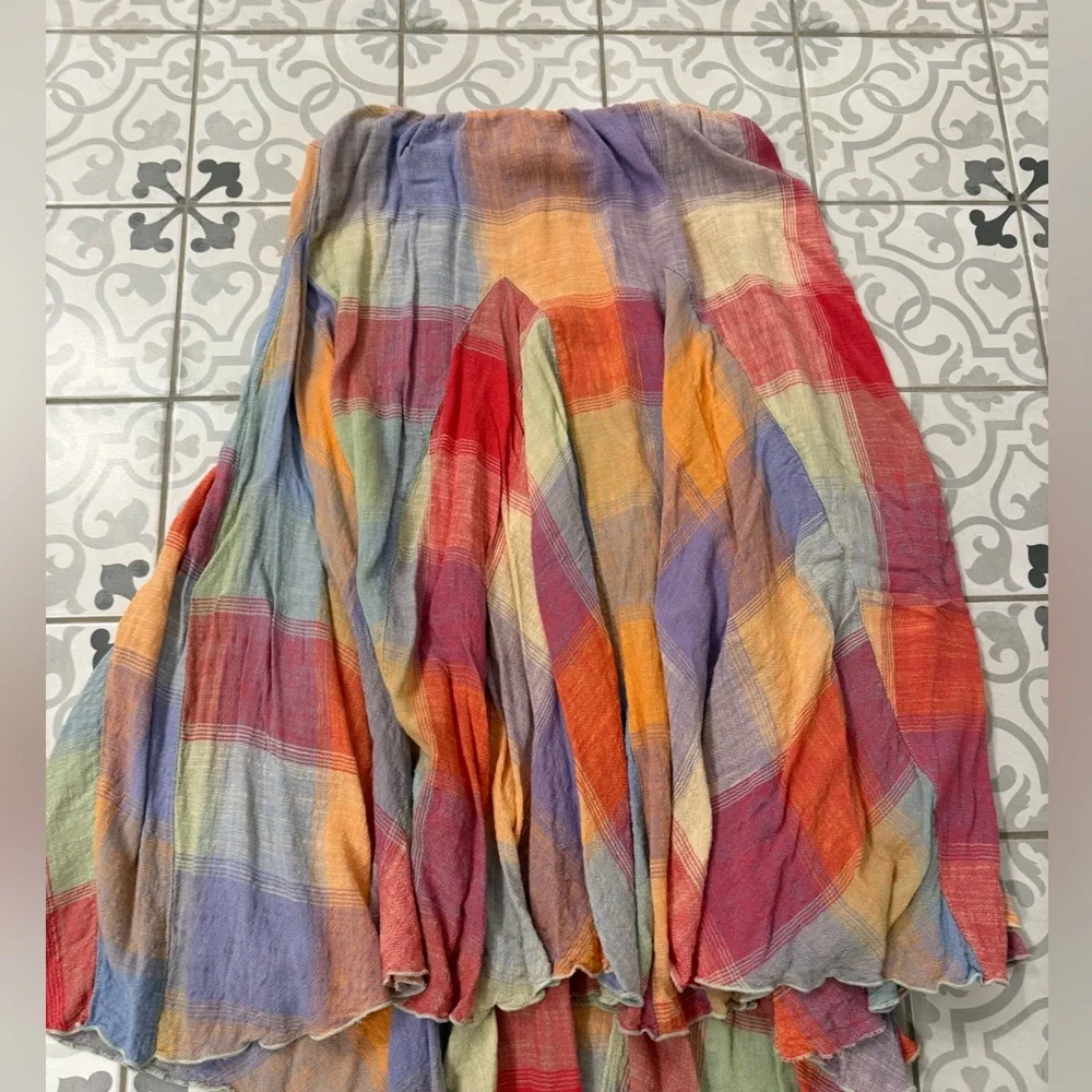 Madras That Linen Maxi Skirt size small - Picture 5 of 8